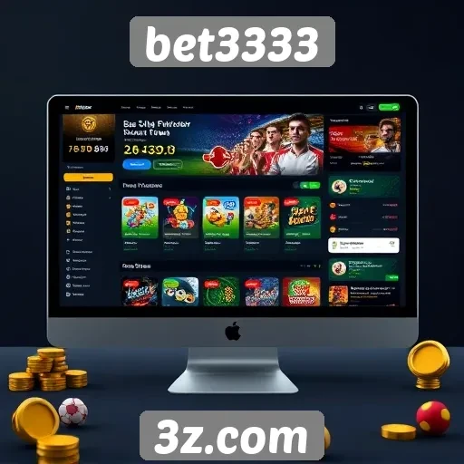 Melhorias na interface do usuário do site Bet3333